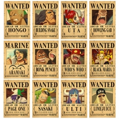 27 Styles One Piece Retro Kraft Paper Anime Poster