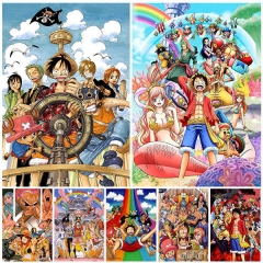 (No Frame)40 Styles One Piece Luffy Canvas Material Anime Poster