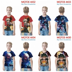 5 Styles Boku no Hero Academia/My Hero Academia Color Printing Anime T shirts For Kids