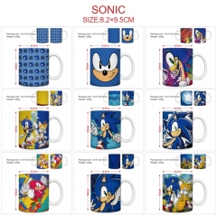 9 Styles 400ML Sonic the Hedgehog Anime Ceramic Mug Cup
