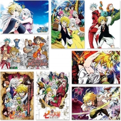 (No Frame)40 Styles The Seven Deadly Sins Canvas Anime Poster