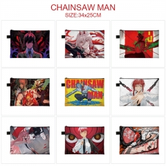 15 Styles Chainsaw Man Cartoon Color Printing Anime A4 File Pocket