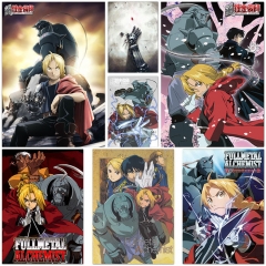 (No Frame)40 Styles Fullmetal Alchemist Canvas Anime Poster