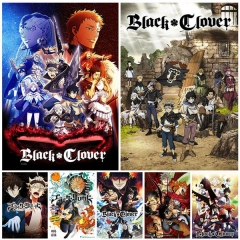 (No Frame)40 Styles Black Clover Canvas Anime Poster