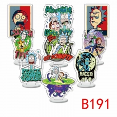 (9PCS/SET) 2 Styles Rick and Morty Anime Standing Plate