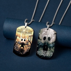 10 Styles Hollow Knight Cartoon Stainless Steel Dog Tag Anime Necklace
