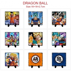 16*16*2.7CM 10 Styles Dragon Ball Z Cartoon Anime Lithograph Oleograph