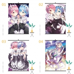 3 Size 6 Styles Re: Zero/Re:Life in a Different World from Zero Cartoon Wall Scroll Anime Wallscroll