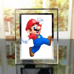 15*20CM Super Mario Bro Anime Crystal Photo Frame (With Picture)