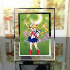 15*20CM Pretty Soldier Sailor Moon Anime Crystal Photo Frame (With Picture)