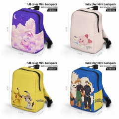 6 Style Kirby Pokemon Pikachu Cartoon Character Anime Backpack Bag