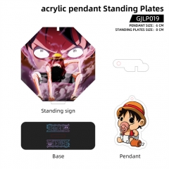 2 Styles One Piece Cartoon Acrylic Pendant Anime Standing Plates