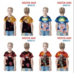 15 Styles Naruto Cartoon Pattern T Shirt For Child Kids Anime Short Shirt