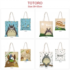7 Styles My Neighbor Totoro Cartoon Canvas Shopping Bag Anime Shoulder Bag