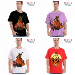 4 Styles 7 Color Naruto Cartoon Pattern Anime T Shirts