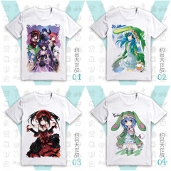 14 Styles Date A Live Cartoon Pattern Anime T Shirts