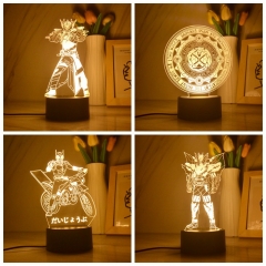 4 Styles Kamen Rider Ex-Aid Anime 3D Nightlight Flashlight With Remote Control