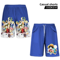 One Piece Cosplay Color Printing Anime Pants Shorts