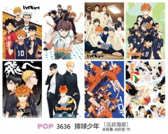 (8PCS/SET) Haikyuu Printing Collectible Paper Anime Poster