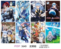 (8PCS/SET) That Time I Got Reincarnated as a Slime Printing Collectible Paper Anime Poster