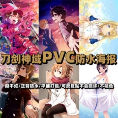 Sword Art Online | SAO Color Printing Anime PVC Poster (8PCS/SET) 42*28.5CM