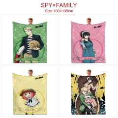 7 Styles 100*135CM Spy×Family Cartoon Color Printing Cosplay Anime Blanket