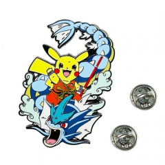 Pikachu Dragon Ball Z Badge Pattern Alloy Pin Anime Brooch