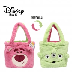 Original Disney Toy Story Lotso Alien Double Sided Flip Handbag Anime Plush Bag