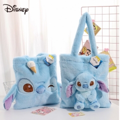 2 Styles Original Disney Lilo & Stitch Cute Anime Plush Headbag