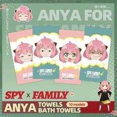 6 Styles 70*35CM SPY X FAMILY Anya Cartoon Anime Towel