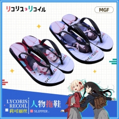 4 Styles Lycoris Recoil Cartoon Flip Flops Anime Slippers