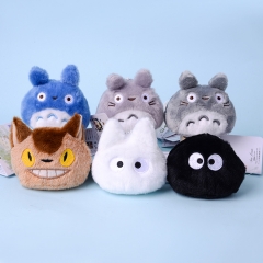6PCS/SET 6CM My Neighbor Totoro Spirited Away Anime Plush Toy Doll Pendant