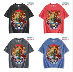 6 Colors One Piece Cartoon Pattern Anime T Shirts