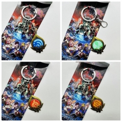 13 Styles Genshin Impact Alloy Anime Necklace/Keychain