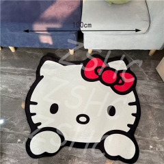 100cm Hello Kitty Cartoon Pattern Anime Carpet