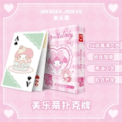 54PCS/SET 57*87MM Melody Paper Anime Poker