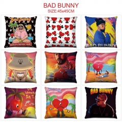 9 Styles 45*45CM Bad Bunny Cartoon Pattern Anime Pillow