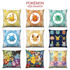 15 Styles 45*45CM Pokemon Cartoon Pattern Anime Pillow