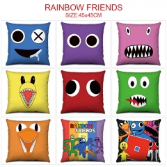 14 Styles 45*45CM Rainbow Friends Cartoon Pattern Anime Pillow