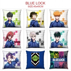 10 Styles 45*45CM Blue Lock Cartoon Pattern Anime Pillow