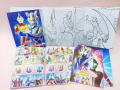 Ultraman Cartoon Pattern Anime Illustration Line Hand-Painted Book