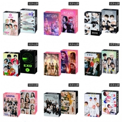 13 Styles 30PCS/SET K-POP Aespa ATEEZ TWICE Straykids SEVENTEEN Anime LOMO Card Set