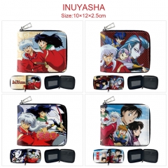 5 Styles Inuyasha Cartoon Zipper Purse Anime Short Wallet