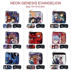9 Styles EVA/Neon Genesis Evangelion Cartoon Zipper Purse Anime Short Wallet