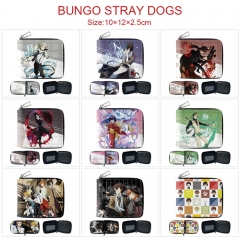 10 Styles Bungo Stray Dogs Cartoon Zipper Purse Anime Short Wallet