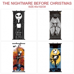 4 Styles 40*102CM The Nightmare Before Christmas Wall Scroll Cartoon Pattern Decoration Anime Wallscroll