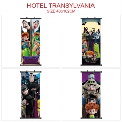 4 Styles 40*102CM HOTEL TRANSYLVANIA Wall Scroll Cartoon Pattern Decoration Anime Wallscroll
