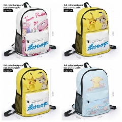 3 Styles Pokemon Pikachu Cartoon Anime Backpack Bag