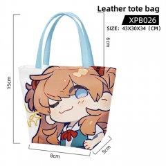 EVA/Neon Genesis Evangelion Cartoon Anime Leather Tote Bag
