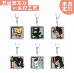 6 Styles Suzume Cute Pendant Design Anime Acrylic Keychain